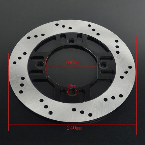 For Kawasaki ZXR400 ZR400 Zephyr ZR550 ZZR400 ZZR60 Rear Brake Disc Rotor 240MM - Foto 2 di 5