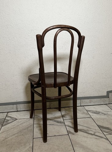 Un set 4 sedie da bistrot Thonet / Kohn con bella patina 1920 circa - Foto 4 di 13