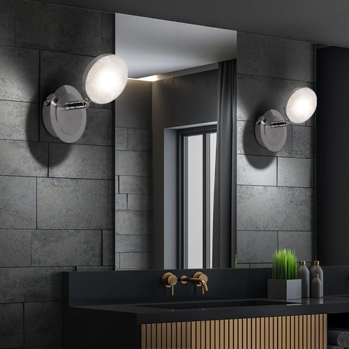 Lusso LED Da Parete Faretti Spot Salotto Ess Camera Illuminazione Cromo Cucine - Foto 4 di 6