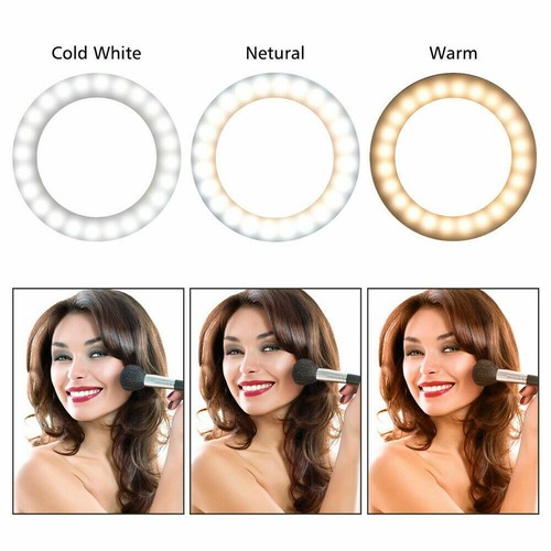 6" LED Anneau Remplissage Lumière Studio Photo Vidéo USB Dimmable Lampe Selfie Portable US - Photo 2 sur 8