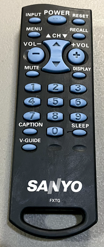 Sanyo FXTG Factory Original TV Remote DS20425 DS20930, DS2093003 Tested & Works