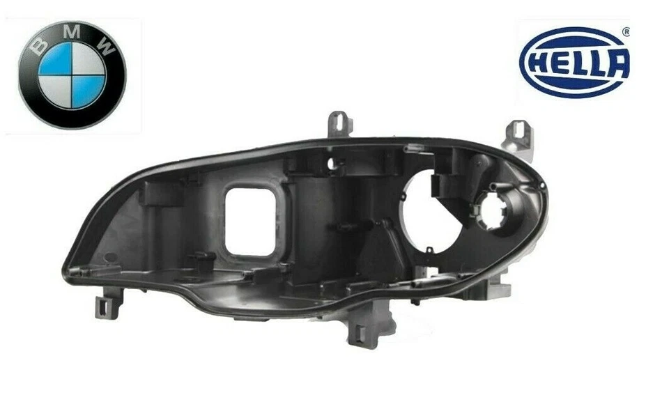 BMW X5 E70 LCI 3.0i 3.0si 4.8i Left Driver Side Headlight Housing 2008–2013 OEM  - Imagem 2 de 4