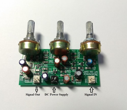 Tone Control Pre Amp. Mono/Stereo Volume Bass Treble MT-2 Single 22-30Vdc DIY - Picture 21 of 21