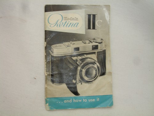 Kodak Retina II c Instruction Manual Original Retina IIC - Picture 1 of 5