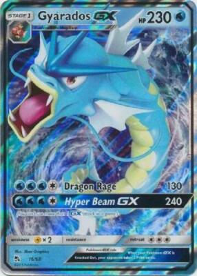 gyarados gx pokemon card Amazon.com: Pokemon SM11.5 Hidden Fates Gx Tin- Gyardos + 1 of 3 Foil  Pokémon-GX Cards + 4 Booster Pack, Multicolor : Toys & Games