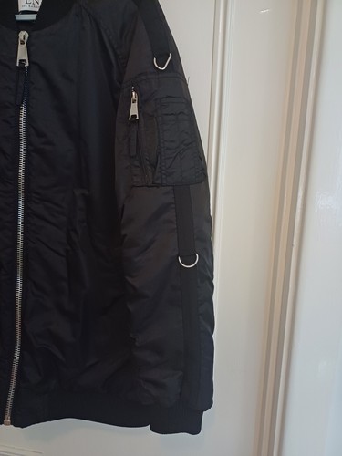 Giacca Bomber Zoe Karssen Nera Taglia M Stile Oversize,,,CHILLED TO THE BONE,, - Foto 3 di 11