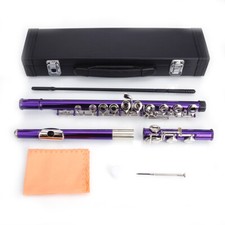 Cupronickel C 16 Closed Hole Concert Band Flute Finish Musical Instrument