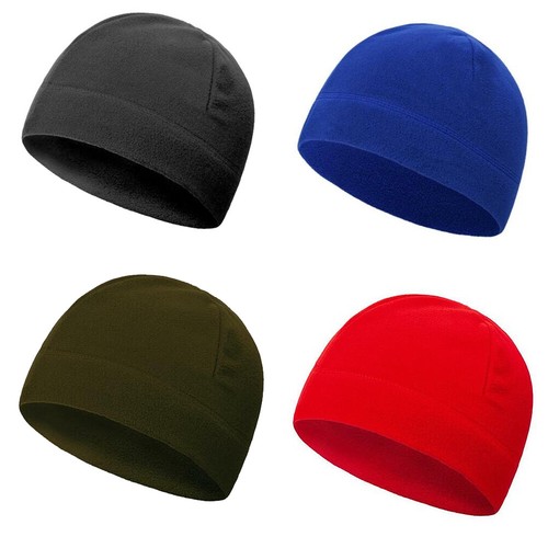 US 4 Pcs Winter Warm Skull Cap Military Polar Fleece Beanie Hat Windproof Soft - Picture 2 of 22