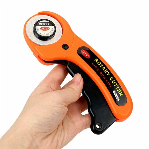 UK 45mm Round Wheel Rotary Cutter Quilting Sewing Roller Fabric Cutting Tools US - Picture 9 of 18