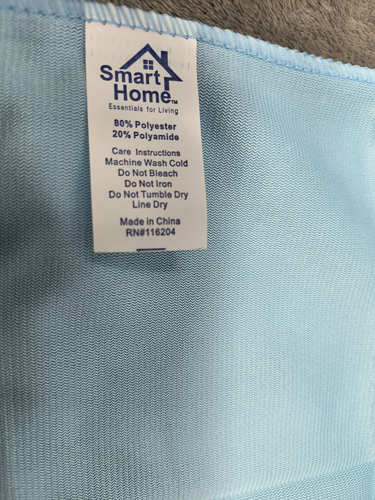 Smart Home Sparkling Glass Cleaning Cloth Blue Square Set Of 4 Polyester NEW - Picture 8 of 8
