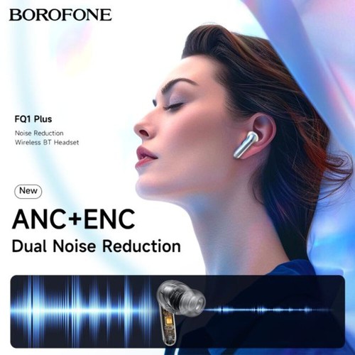 BOROFONE FQ1 Plus Shine ANC Active Noise Cancellation ENC wireless BT headset - - Picture 4 of 7