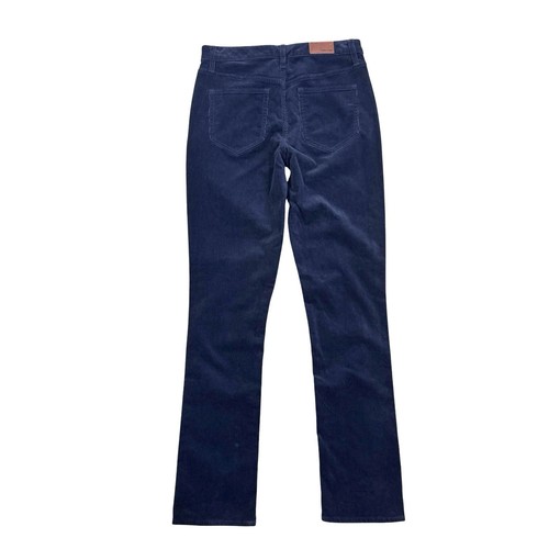 Pantalones de pana rectos Lands End tiro medio para mujer talla 4 azul marino preppy nuevos con etiquetas - Imagen 3 de 10