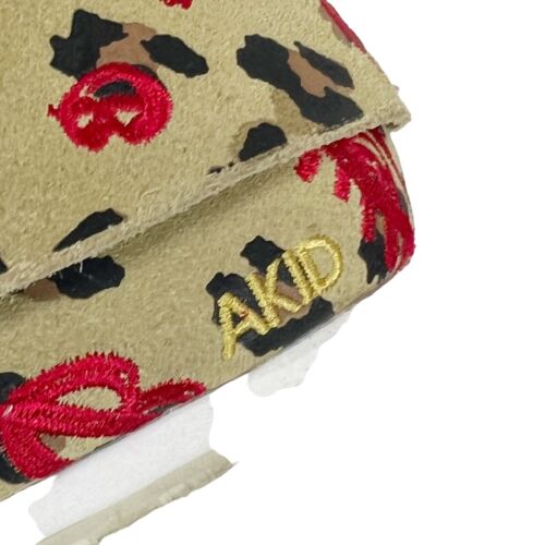 AKID Botines Mocasín Cuero 4Y Niñas Grandes Leopardo Tostado con Bordado Rojo - Imagen 9 de 11