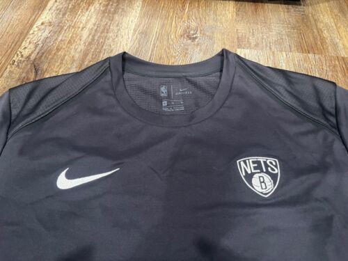 Nike NBA Brooklyn Nets Hyper elite On-Court Long Sleeve Shirt 896339-014 Sz XL - Picture 2 of 12