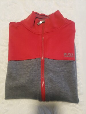 Hugo Boss Mens Track Zip Up Jacket Size L Large | eBay
