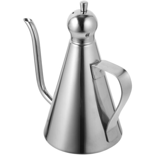 Salad Oil Dispenser Leakproof Oil Pot Vinegar Bottle Steel Grease Container - Picture 11 of 12