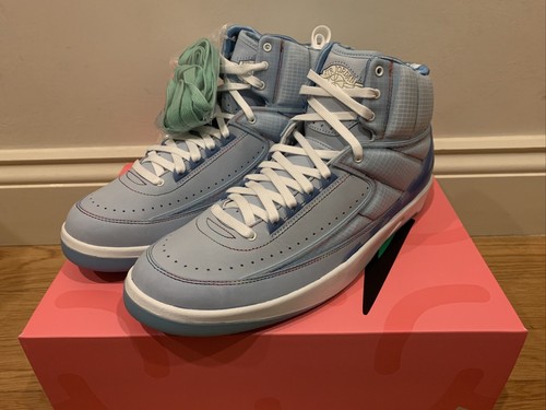 Air Jordan 2 Retro SP / J Balvin - Celestine Blue/White-Multi, UK 11.5 - Picture 2 of 12