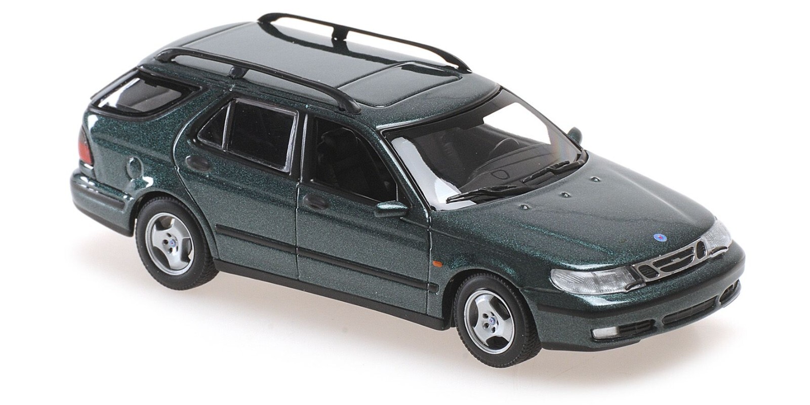 SAAB 9-5 BREAK voiture miniature 1/43 Minichamps 940170811 verte de 1999