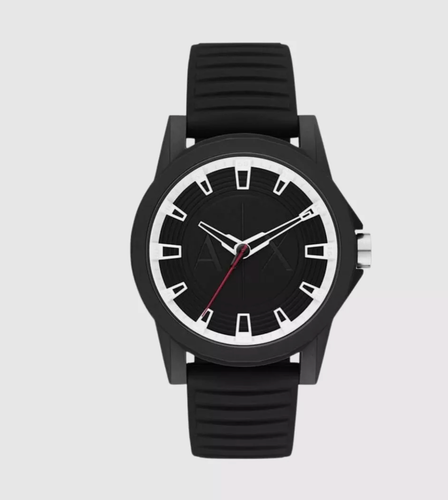 New A|X Armani Exchange Watch Three-Hand with Black Rubber Strap AX2520 - 第 1/5 張圖片