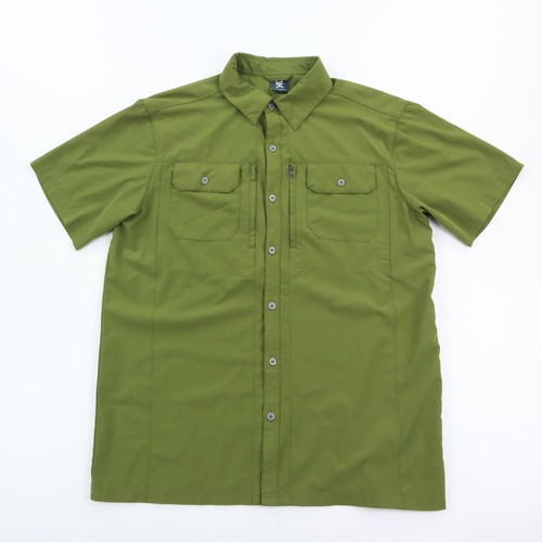 Little Donkey Andy Shirt Herren Large Grün Performance Stretch Outdoor Cargo