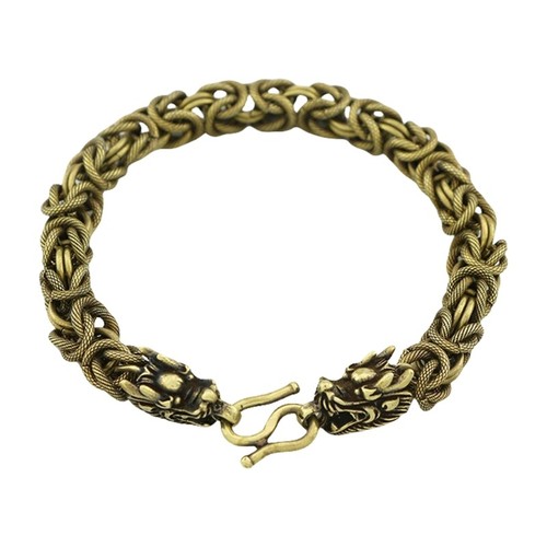 Exquisite Bronze Dragon Head Bracelet Suitable For Gifting And Personal Use - Zdjęcie 1 z 8