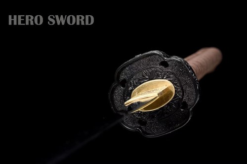 Espada Samurai Dragon Tachi Hecha a Mano Arcilla Templada T10 Acero Espiga Completa Real Afilada - Imagen 8 de 10