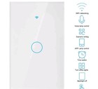 WiFi Touch Screen Switch Single Circle for Alexa for Google 1‑Way AC 90‑250V US