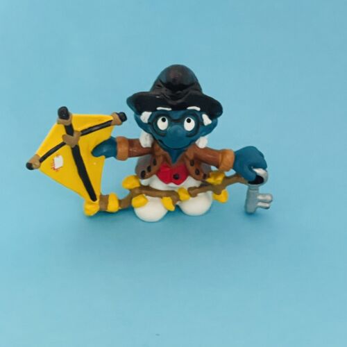 RARE Historical Smurfs Benjamin Franklin Smurf 20502 Figure Vintage 1980s Smurf - Picture 2 of 9