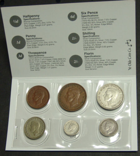1945 Australia/NZ coin set in folder. Nice 80th gift. Please read description. - Picture 2 of 4