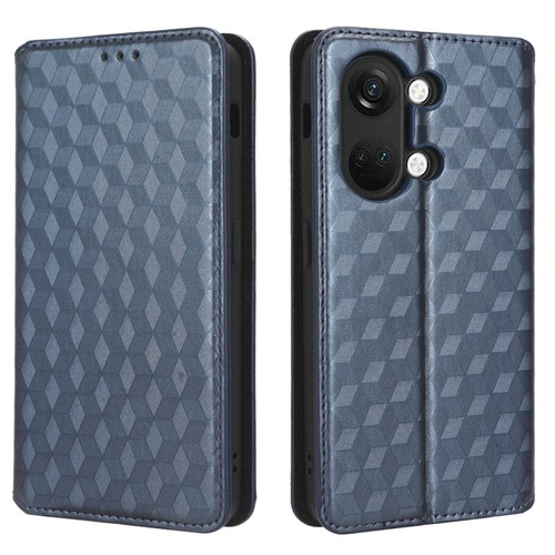For OnePlus Nord 3 5G, Shockproof 3D Grid Flip Leather Wallet Stand Case Cover - Picture 14 of 29