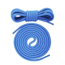 Round Boot Laces 2 Pair 3/16" Shoelaces for 27 inches Bright Blue Shoe Laces