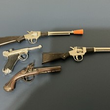 Lot 4 Vintage Miniature Toy Cap Gun Redondo