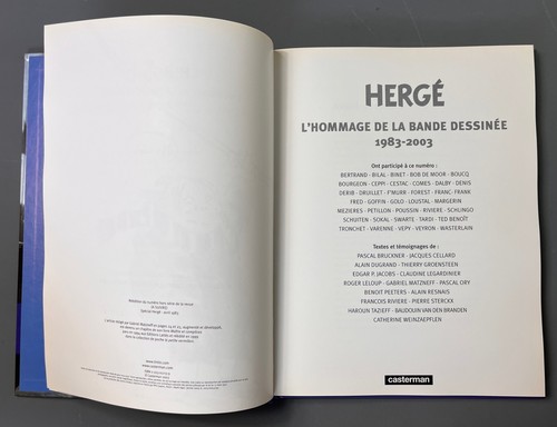 HERGE - ALBUM L'HOMMAGE DE LA BD - AVEC MULTIPLES DEDICACES - CASTERMAN - (2003) - Imagen 8 de 14