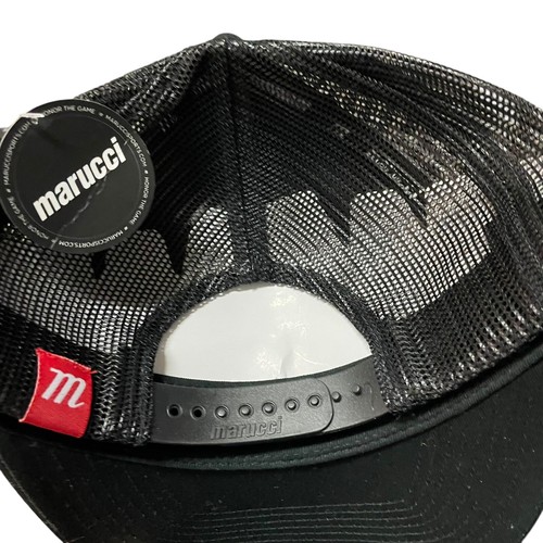 Marucci Crossed Bat Patch Trucker Black Youth Adjustable Hat - Picture 3 of 3