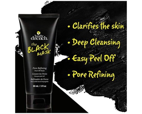 Body Drench - The Black Mask Peel Off Mask - Pore Refining- (3oz/89ml) - Picture 3 of 3
