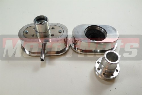 87+ SBC Chevy Dress-Up Kit Cubierta de válvula de perno central con aletas altas + Purificador de aire de 15" - Imagen 6 de 7