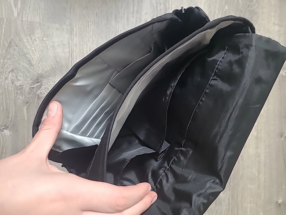 Travelon Bandolera Bandolera Mochila Mensajero Bolso de Viaje Negro Correa Ajustable Foto 4 de 4