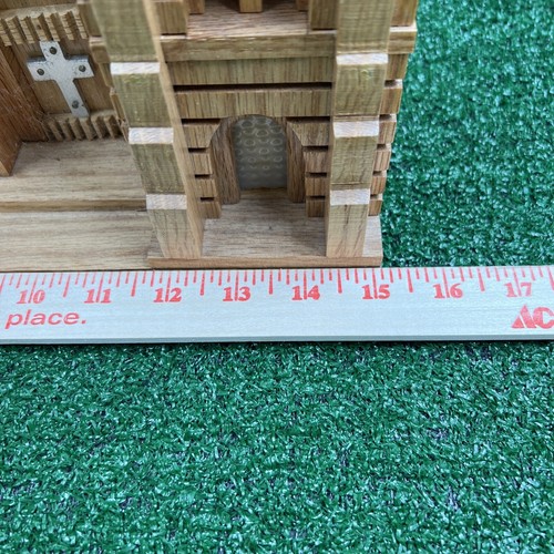 Vintage Wooden Handmade Cathedral Church Clock - Picture 20 of 24