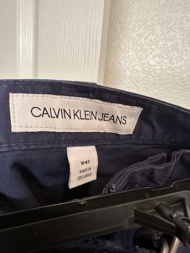 Calvin Klein Jeans Men's Belted Shorts (Peacoat, 40W) New W Tags - Picture 4 of 4