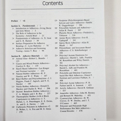Handbook of Adhesives Third Edition Irving Skeist 1990 HC DJ Materials Science - Picture 10 of 18