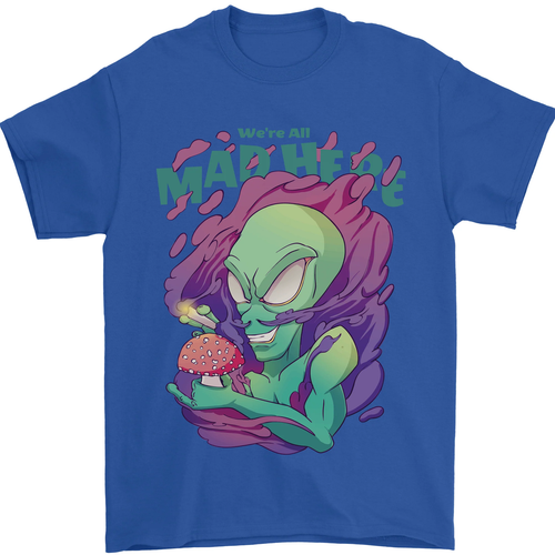 All Mad Here Alien Magia Setas Camiseta Hombre 100% Algodón - Imagen 46 de 94