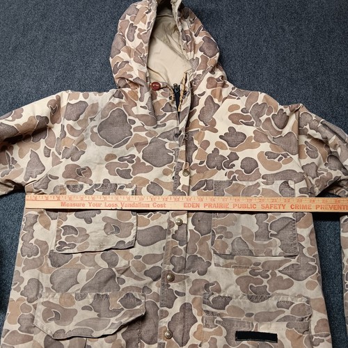 Vintage Columbia Hunting Jacket Men Large Brown Camo Parka Goretex Hooded - Picture 4 of 11