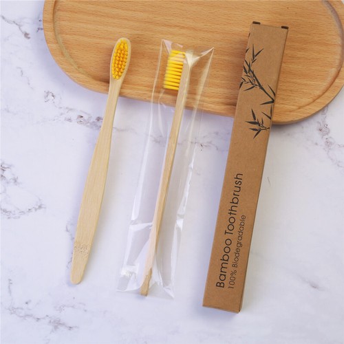 5Pcs Eco Friendly Natural Bamboo Toothbrush Wood Medium Adult Healthy Brush - Picture 36 of 36