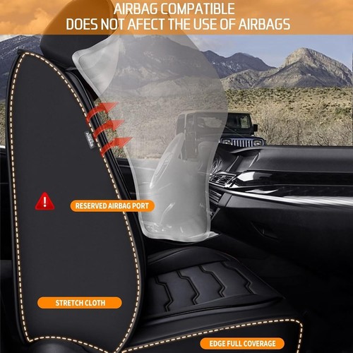 Full Set For Chevrolet Trax 2024-2025 Car Front+Rear Faux Leather 5-Seat Covers - Picture 3 of 7