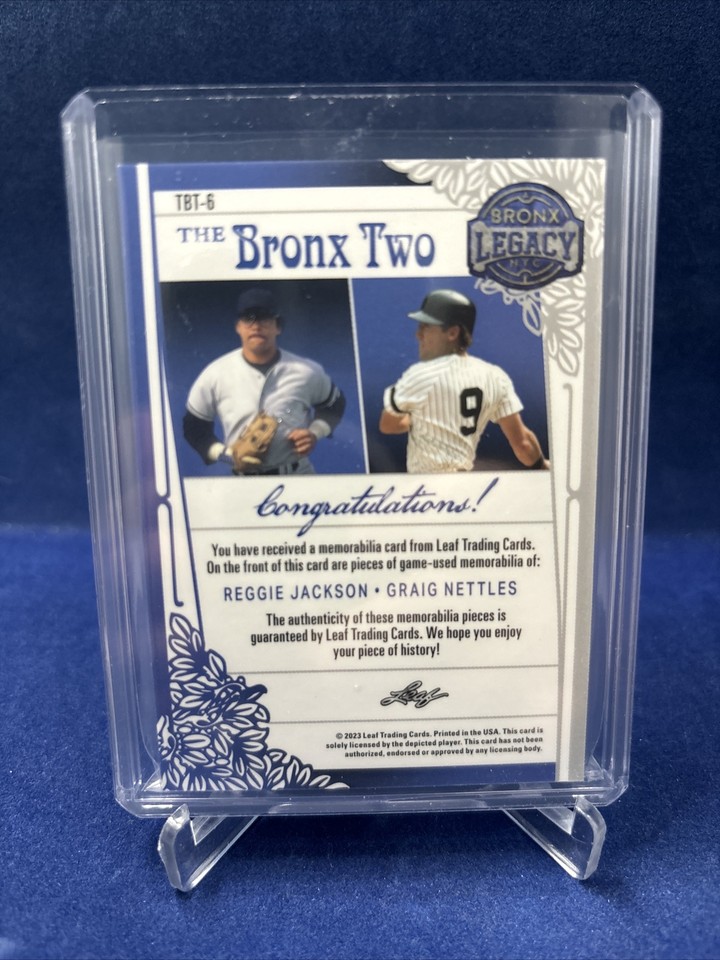 2023 Leaf Bronx Legacy The Bronx Two Dual Relic (/5!!) eBay