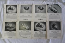 General Electric GE Description Rating Sheets 1950s Triode Tetrode 8 Different