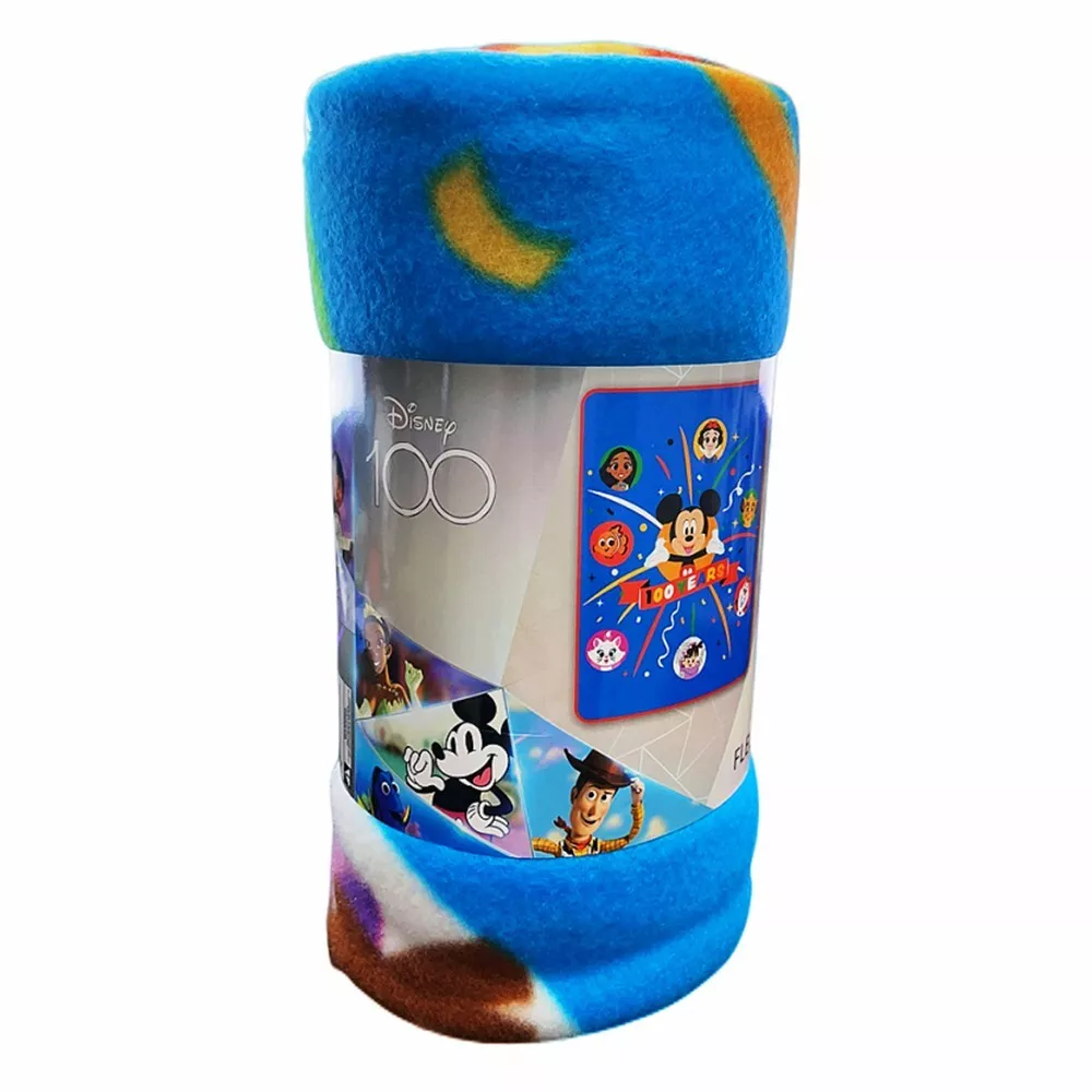 Disney 100th Anniversary Mickey Mouse Fleece Throw Blanket 45