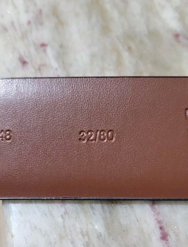 Stafford Essentials Men's Brown Leather Belt (S) - Picture 3 of 5
