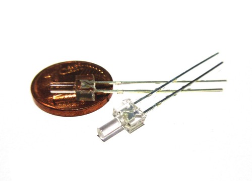 LED 2mm (LED TOWER) Bianco Puro (Bianco Puro) 3V Confezione da 16 Pezzi - Foto 1 di 2