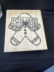 Gingerbread Joy Q133 D.O.T.S. Ctmh Jrl Design Rubber Stamp Christmas Cookie
